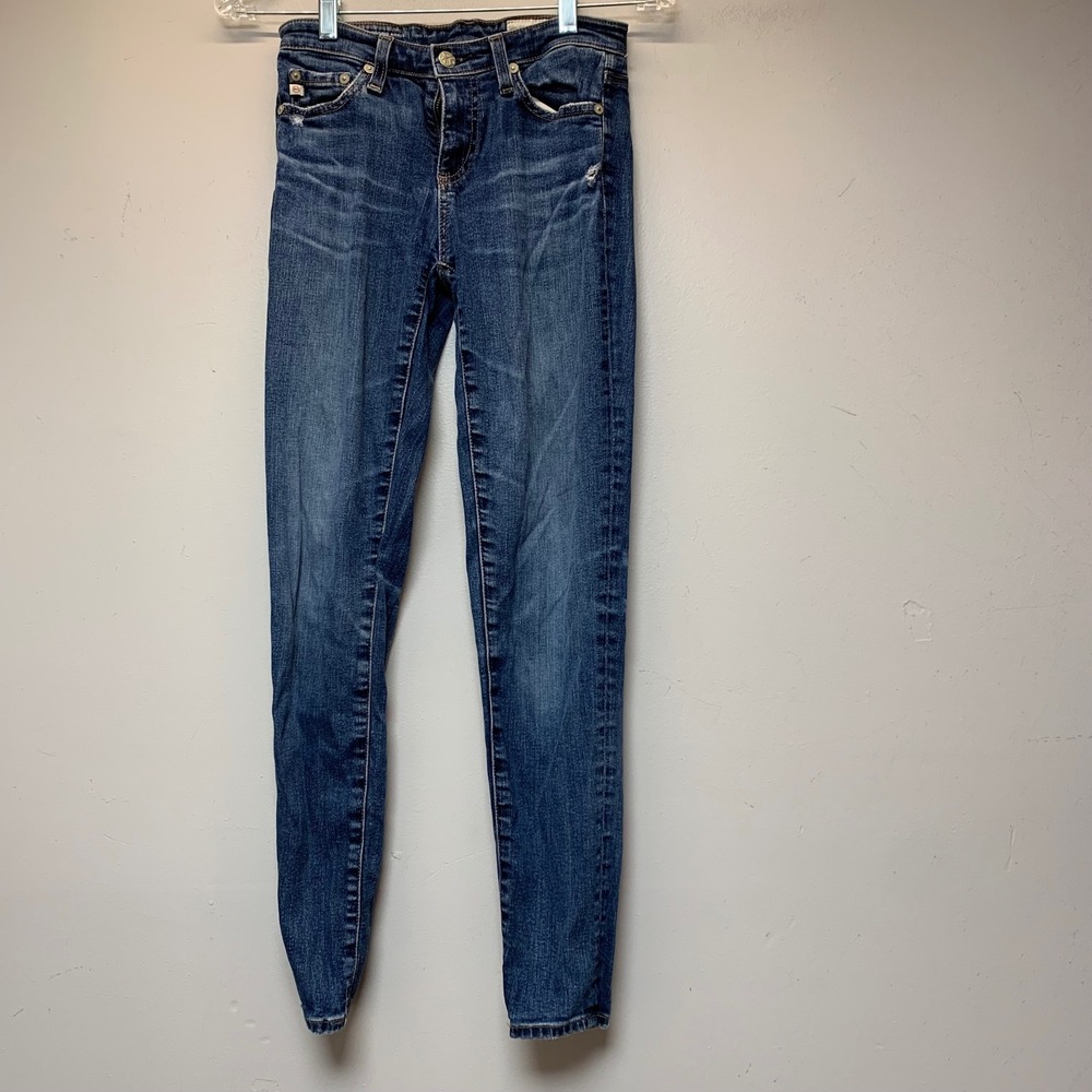 AG Adriano Goldschmied The Stilt Skinny Jeans Womens 25 Blue AG-ED‎ Denim Excel